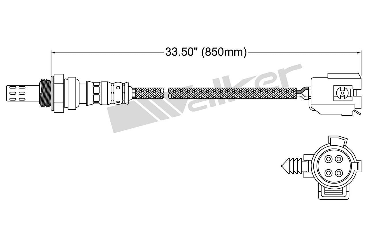 Walker Products Walker Products 250-24945 Oxygen Sensor 4-W Direct Fit 250-24945