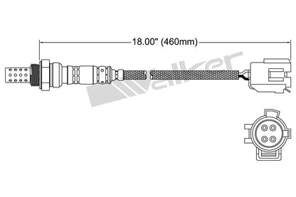 Walker Products Walker Products 250-24947 Oxygen Sensor 4-W Direct Fit 250-24947