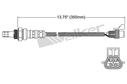 Walker Products Walker Products 250-24950 Oxygen Sensor 4-W Direct Fit 250-24950
