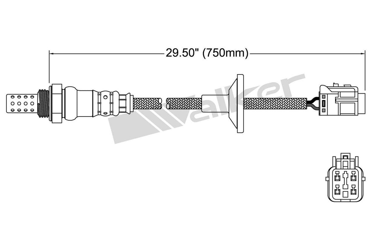 Walker Products Walker Products 250-24987 Oxygen Sensor 4-W Direct Fit 250-24987