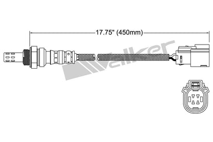 Walker Products Walker Products 250-24989 Oxygen Sensor 4-W Direct Fit 250-24989