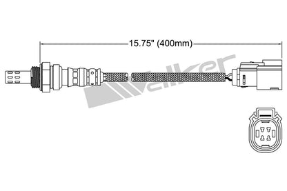Walker Products Walker Products 250-24992 Oxygen Sensor 4-W Direct Fit 250-24992