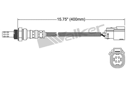 Walker Products Walker Products 250-24999 Oxygen Sensor 4-W Direct Fit 250-24999