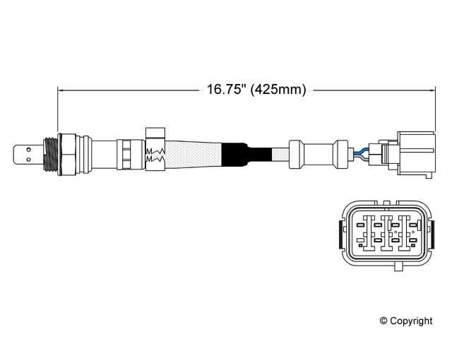 Walker Products Walker Products 250-25001 Oxygen Sensor 5-W Wideband 250-25001