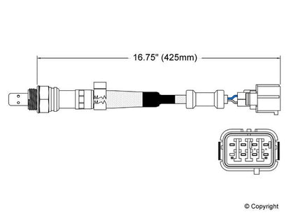 Walker Products Walker Products 250-25001 Oxygen Sensor 5-W Wideband 250-25001