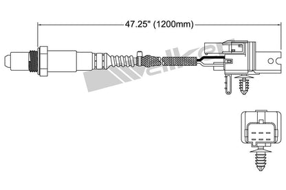 Walker Products Walker Products 250-25006 Oxygen Sensor 5-W Wideband 250-25006