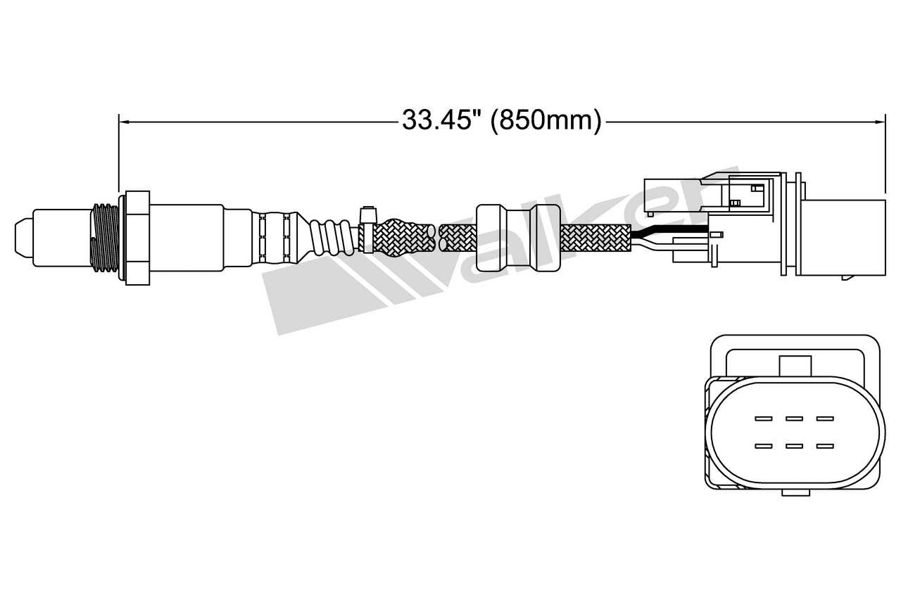 Walker Products Walker Products 250-25007 Oxygen Sensor 5-W Wideband 250-25007