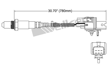 Walker Products Walker Products 250-25009 Oxygen Sensor 5-W Wideband 250-25009