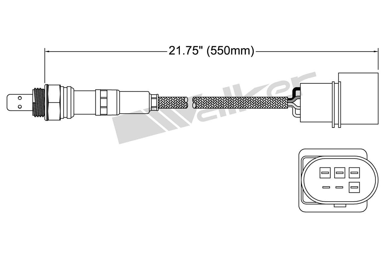Walker Products Walker Products 250-25012 Oxygen Sensor 5-W Wideband 250-25012