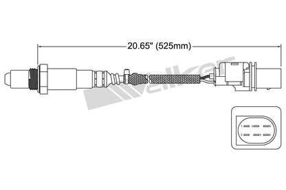Walker Products Walker Products 250-25019 Oxygen Sensor 5-W Wideband 250-25019