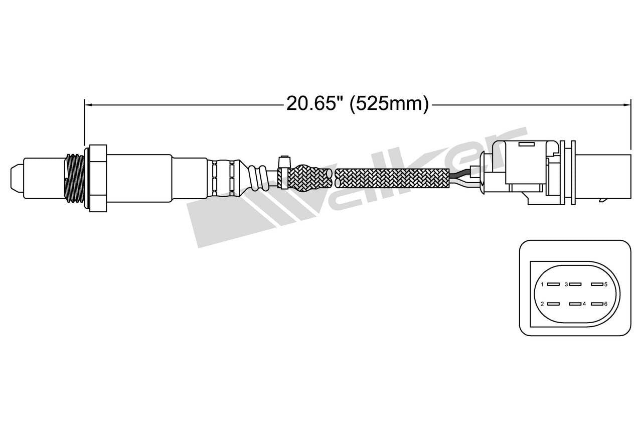 Walker Products Walker Products 250-25019 Oxygen Sensor 5-W Wideband 250-25019