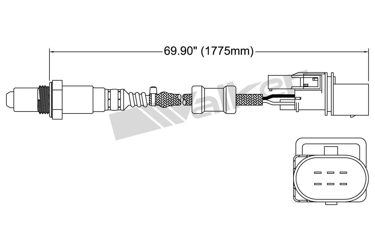 Walker Products Walker Products 250-25020 Oxygen Sensor 5-W Wideband 250-25020