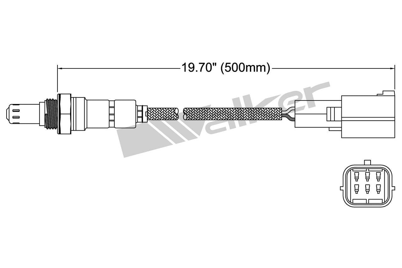 Walker Products Walker Products 250-25029 Oxygen Sensor 5-W Wideband 250-25029
