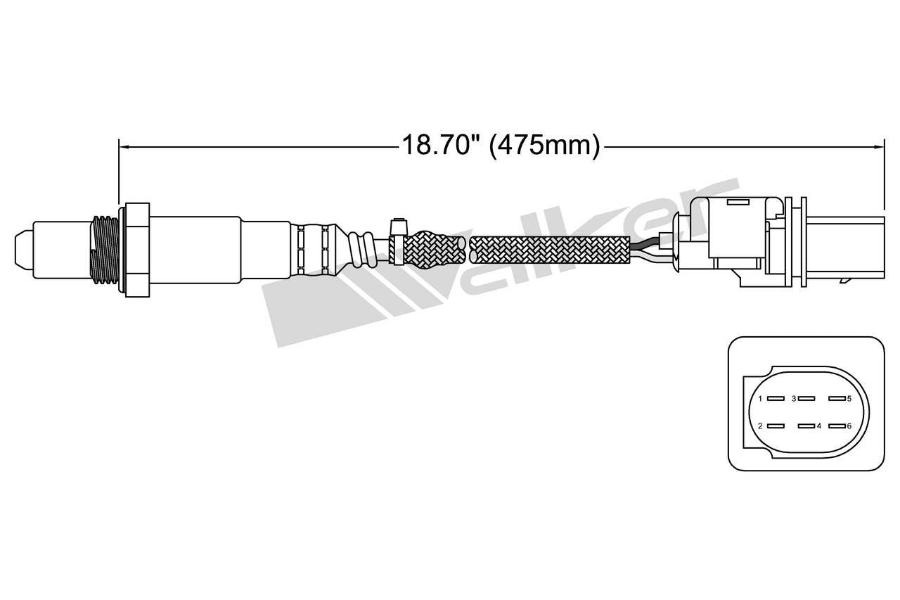 Walker Products Walker Products 250-25030 Oxygen Sensor 5-W Wideband 250-25030