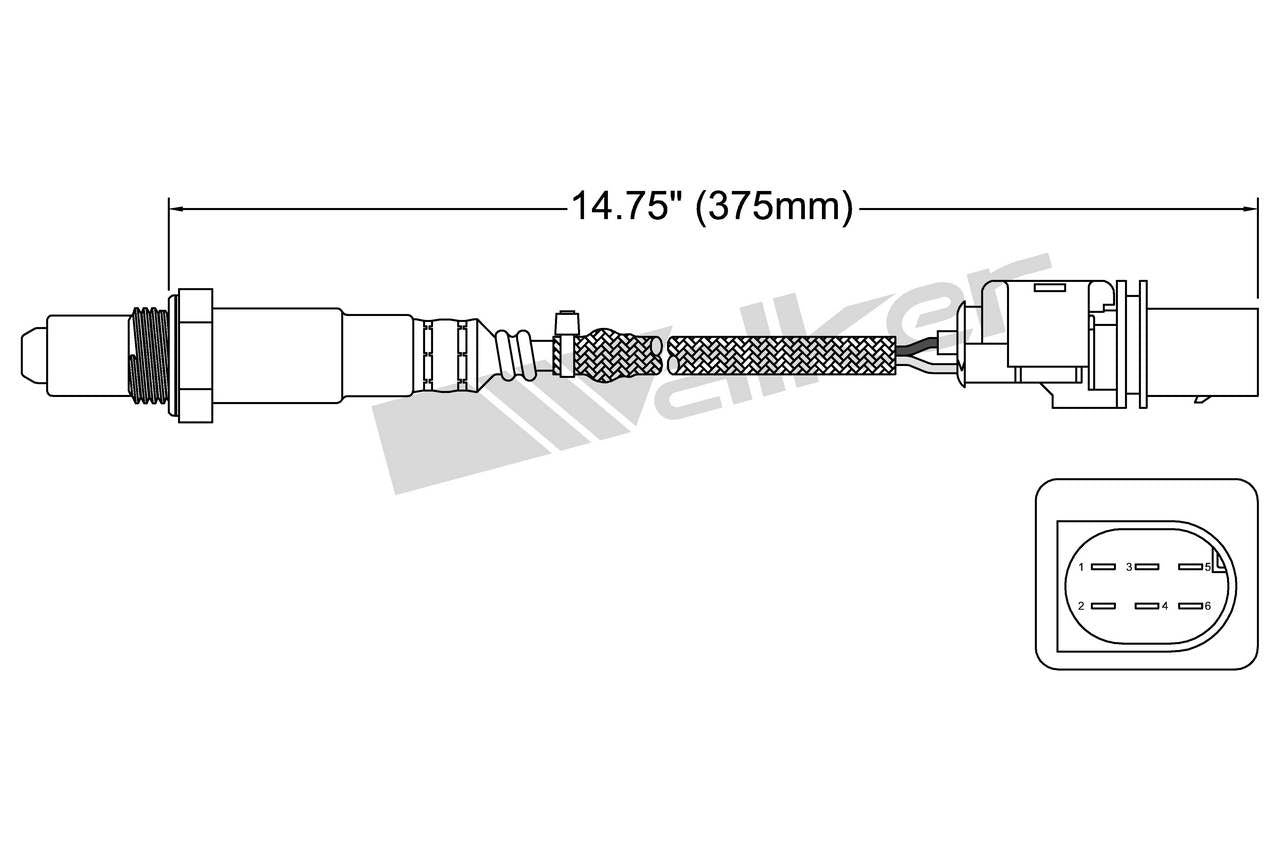 Walker Products Walker Products 250-25042 Oxygen Sensor 5-W Wideband 250-25042