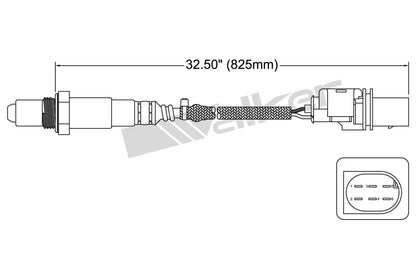 Walker Products Walker Products 250-25045 Oxygen Sensor 5-W Wideband 250-25045