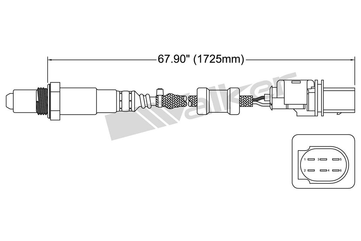 Walker Products Oxygen Sensor 250-25052