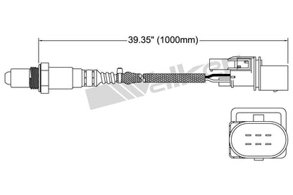 Walker Products Oxygen Sensor 250-25054