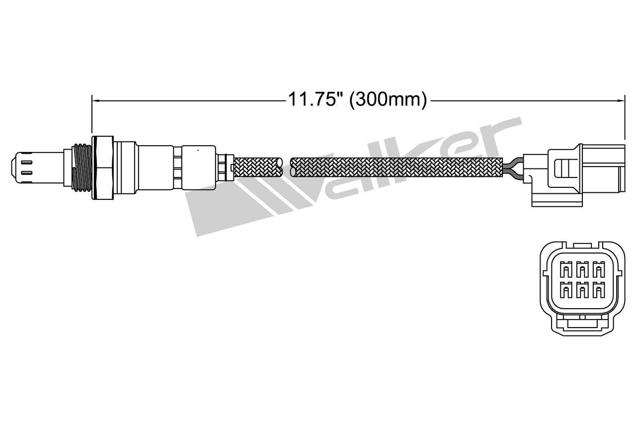 Walker Products Oxygen Sensor 250-25056