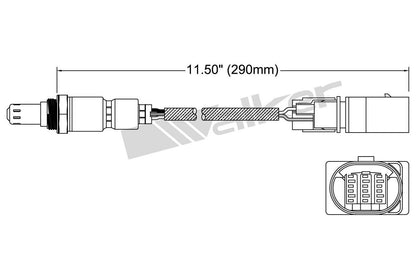 Walker Products Walker Products 250-25060 Oxygen Sensor 5-W Wideband 250-25060