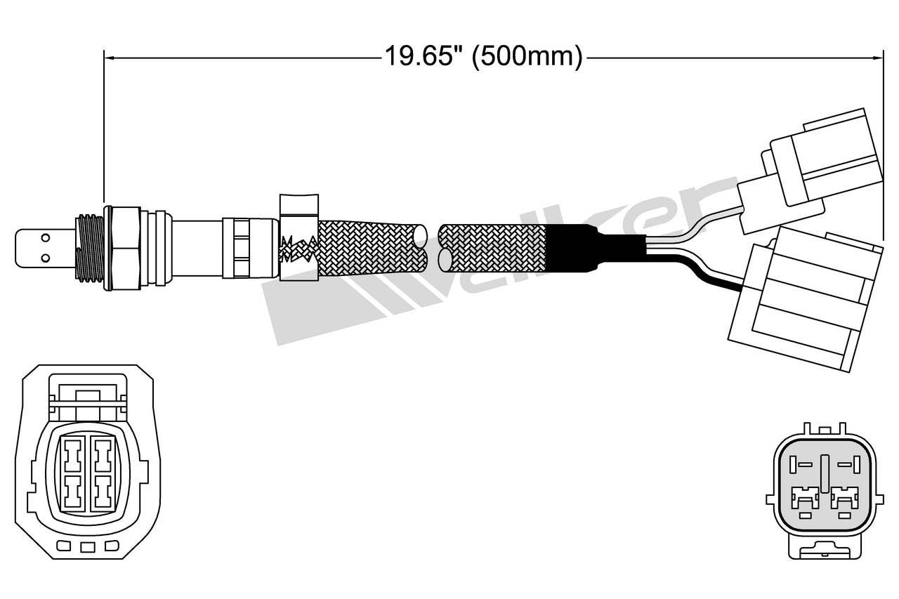 Walker Products Oxygen Sensor 250-25068