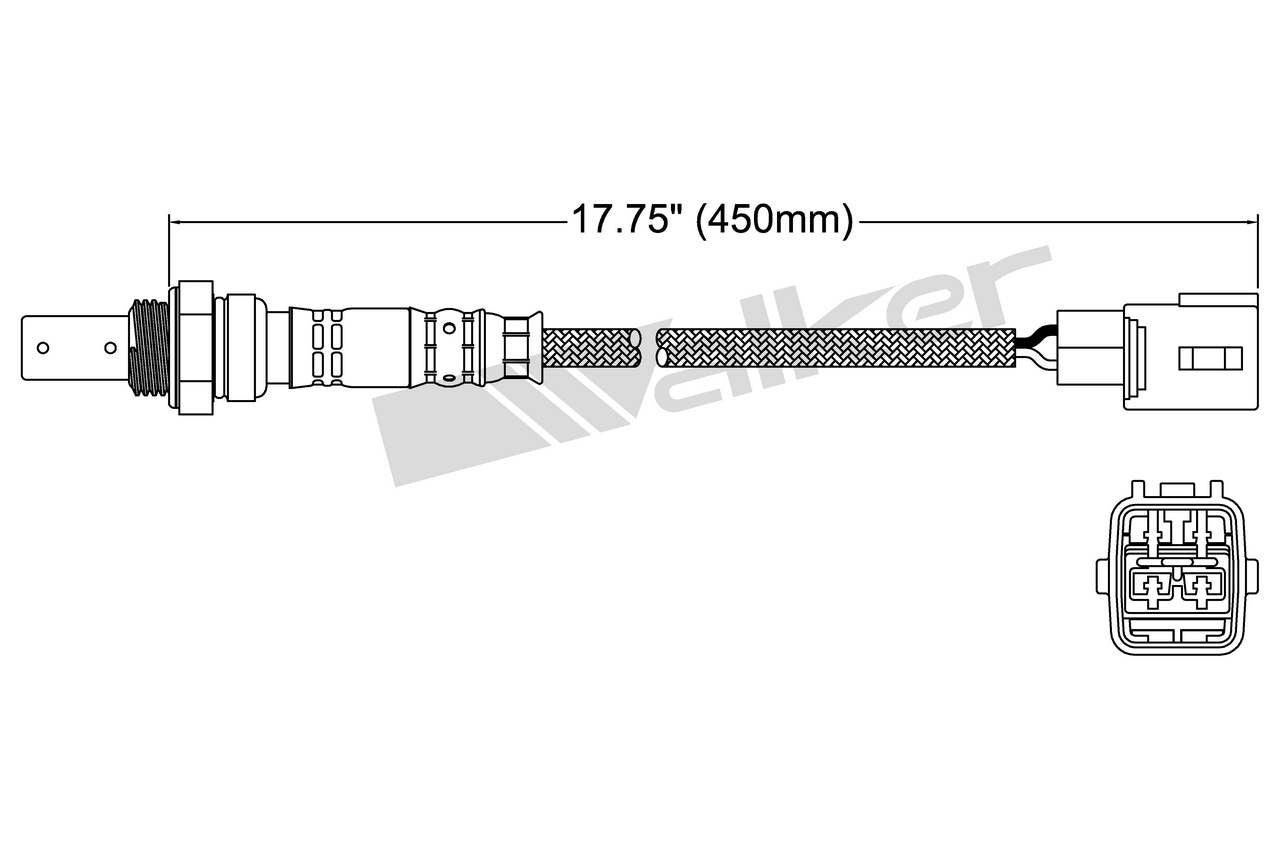 Walker Products Walker Products 250-54003 Oxygen Sensor 4-W Air Fuel Ratio 250-54003