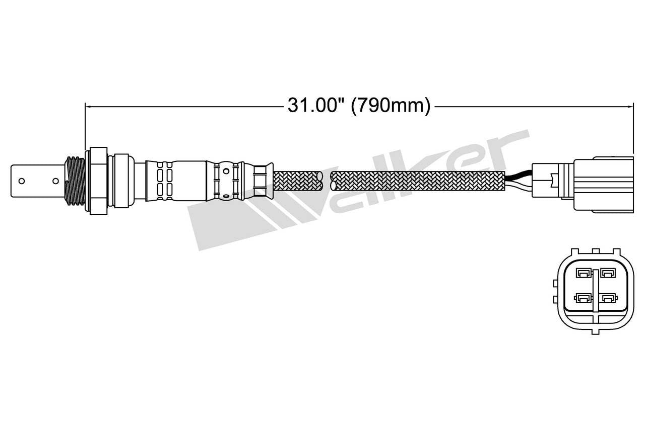 Walker Products Walker Products 250-54004 Oxygen Sensor 4-W Air Fuel Ratio 250-54004