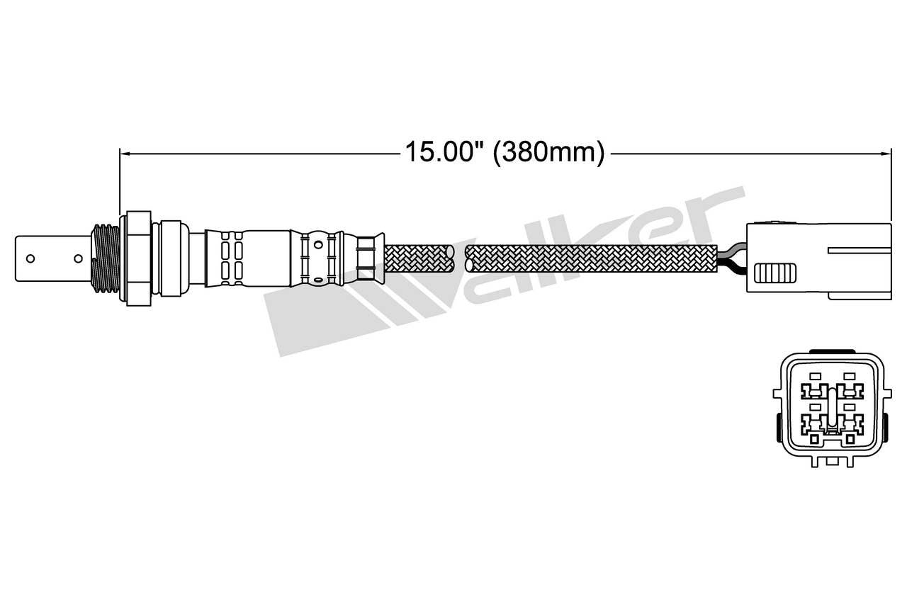 Walker Products Oxygen Sensor 250-54015