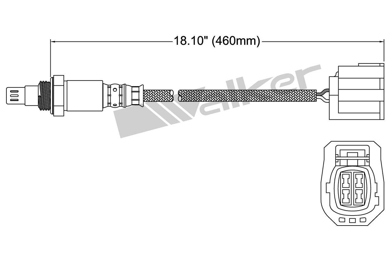 Walker Products Walker Products 250-54029 Oxygen Sensor 4-W Air Fuel Ratio 250-54029