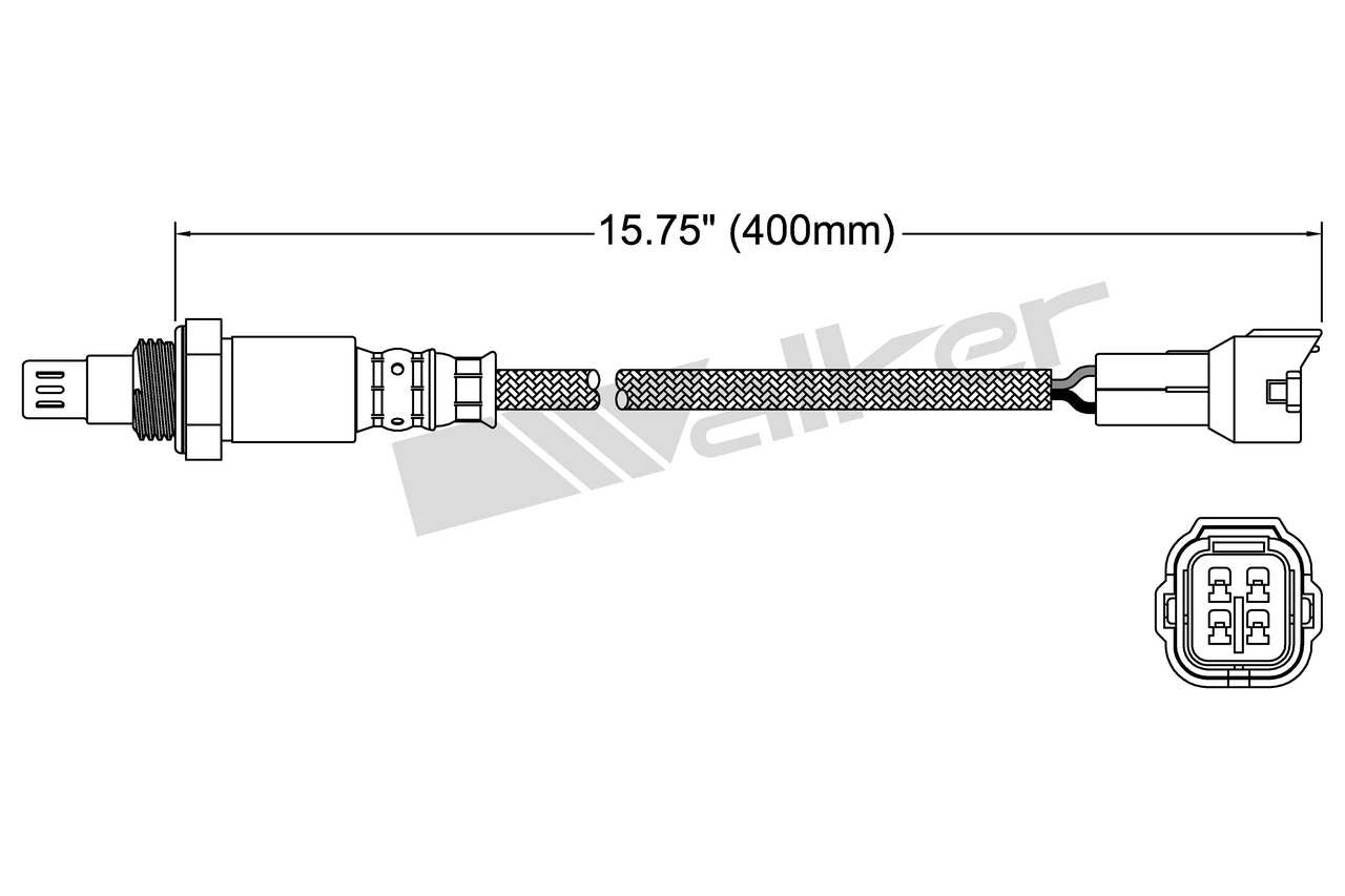 Walker Products Oxygen Sensor 250-54034
