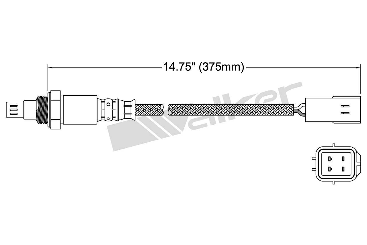 Walker Products Oxygen Sensor 250-54036
