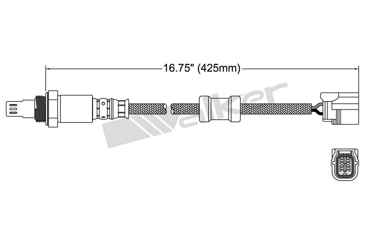 Walker Products Walker Products 250-54040 Oxygen Sensor 4-W Air Fuel Ratio 250-54040