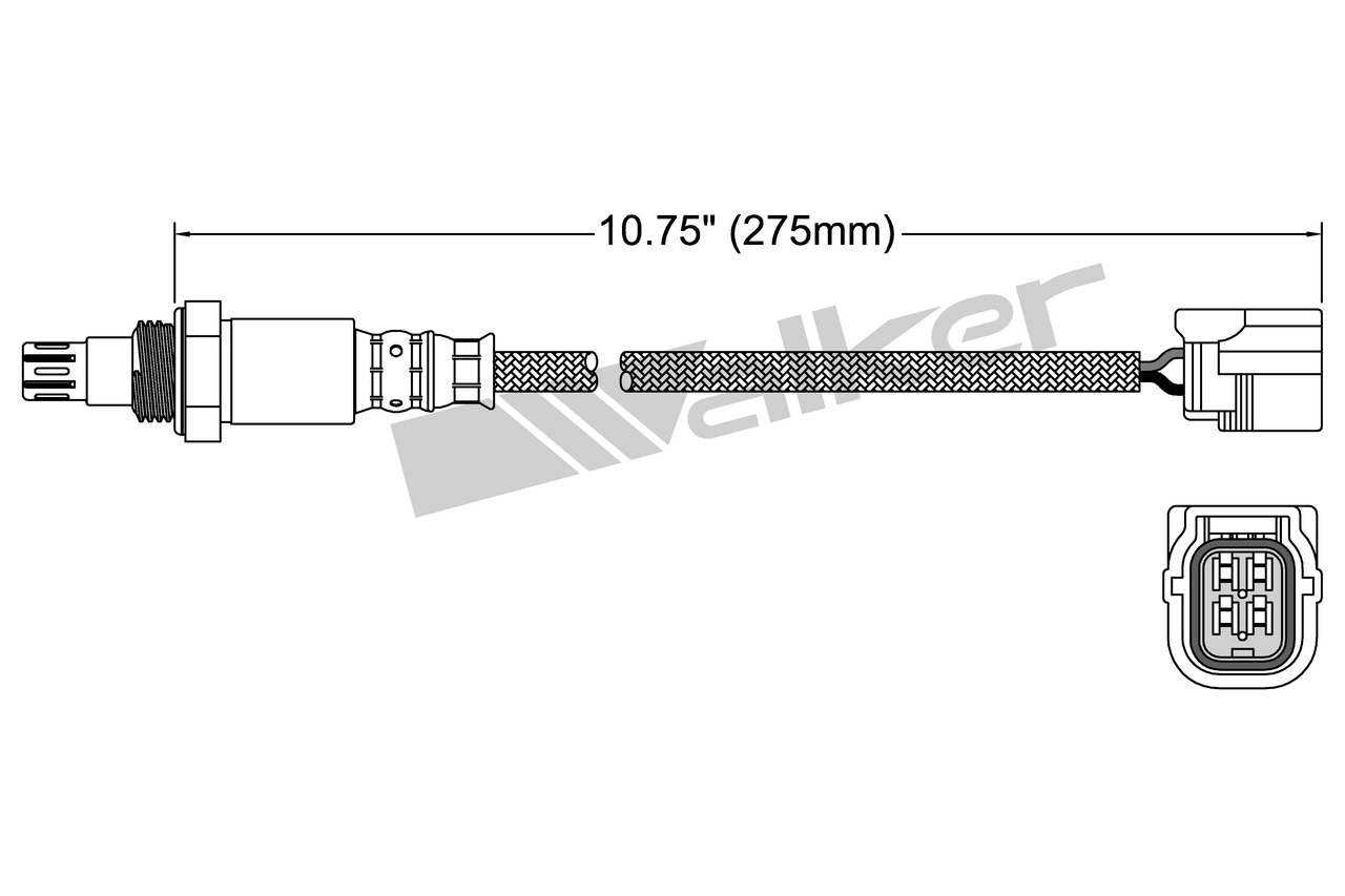 Walker Products Walker Products 250-54041 Oxygen Sensor 4-W Air Fuel Ratio 250-54041