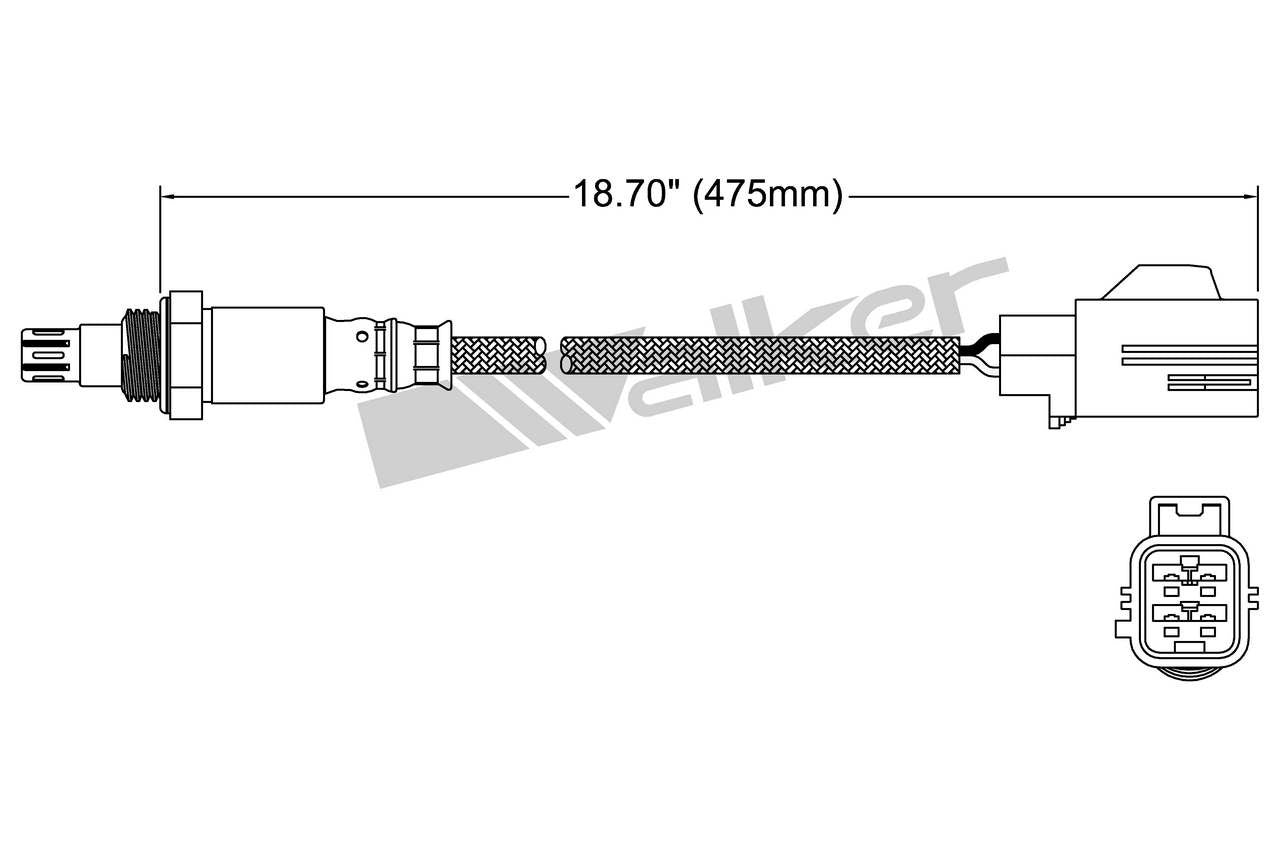 Walker Products Walker Products 250-54043 Oxygen Sensor 4-W Air Fuel Ratio 250-54043