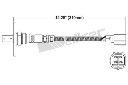 Walker Products Walker Products 250-54051 Oxygen Sensor 4-W Air Fuel Ratio W/Flange 250-54051