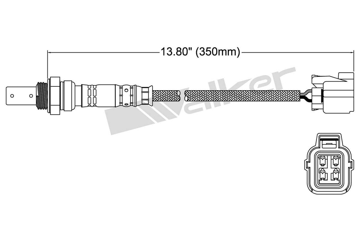 Walker Products Oxygen Sensor 250-54055