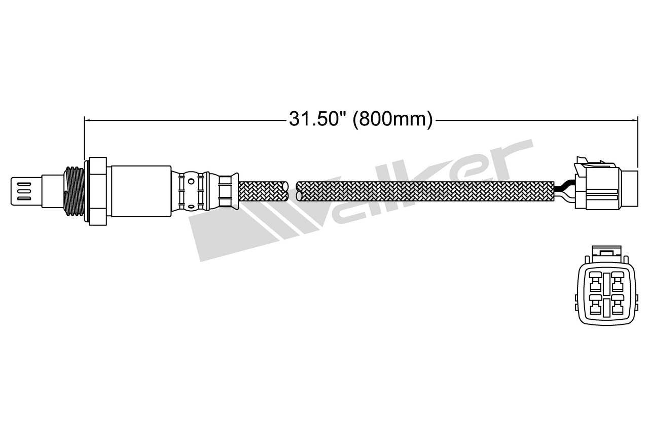 Walker Products Walker Products 250-54058 Oxygen Sensor 4-W Air Fuel Ratio 250-54058
