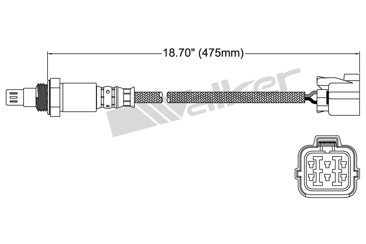 Walker Products Walker Products 250-54061 Oxygen Sensor 4-W Air Fuel Ratio 250-54061