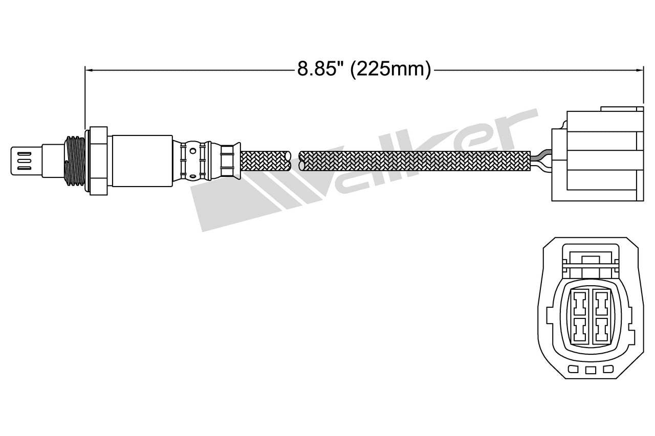 Walker Products Walker Products 250-54063 Oxygen Sensor 4-W Air Fuel Ratio 250-54063