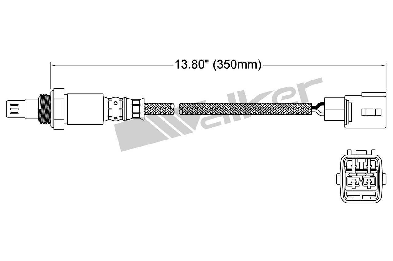 Walker Products Oxygen Sensor 250-54066