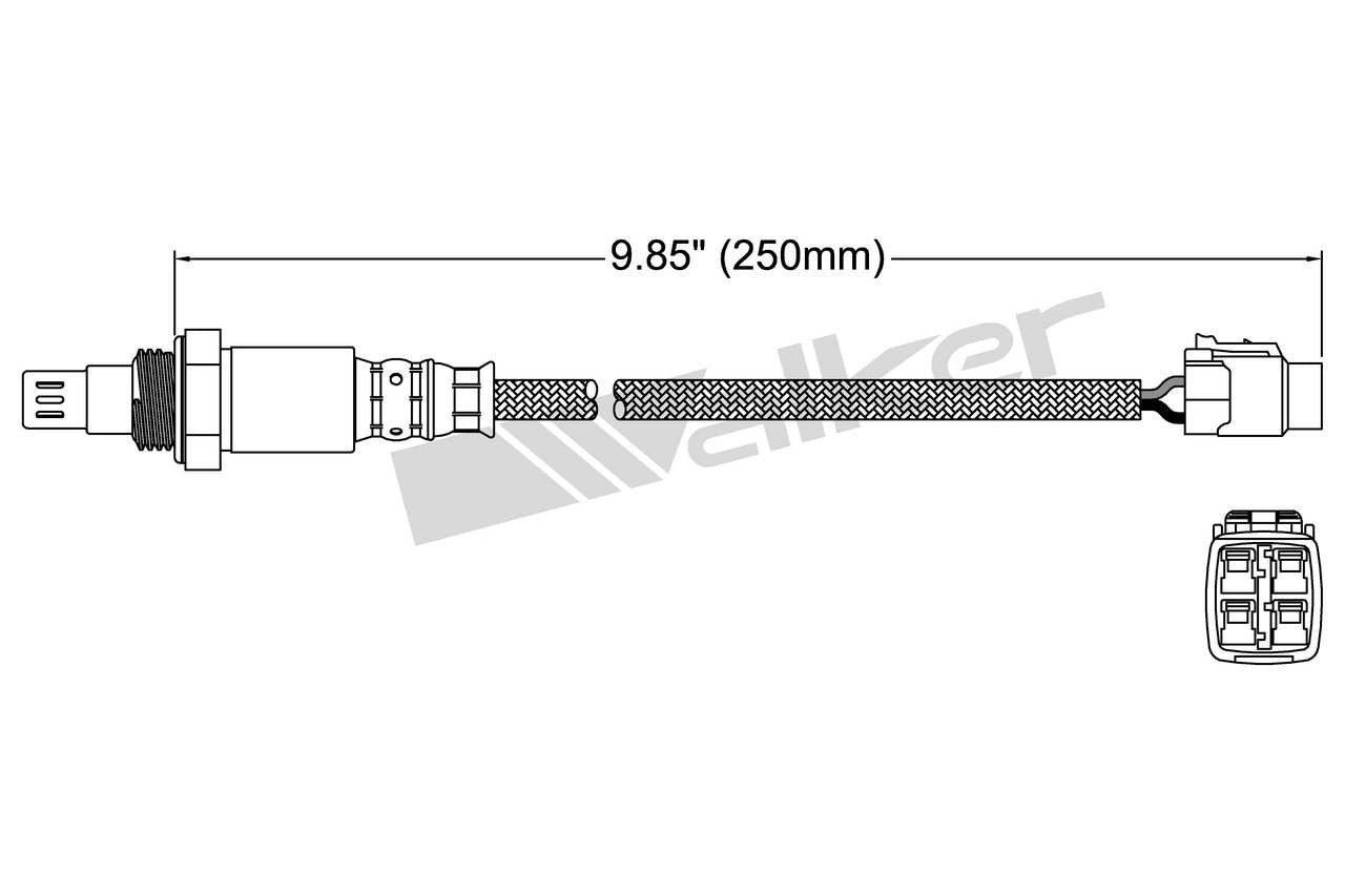Walker Products Oxygen Sensor 250-54071