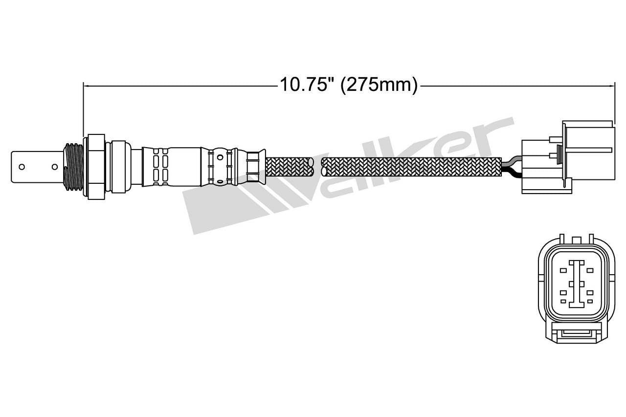 Walker Products Walker Products 250-54076 Oxygen Sensor 4-W Air Fuel Ratio 250-54076