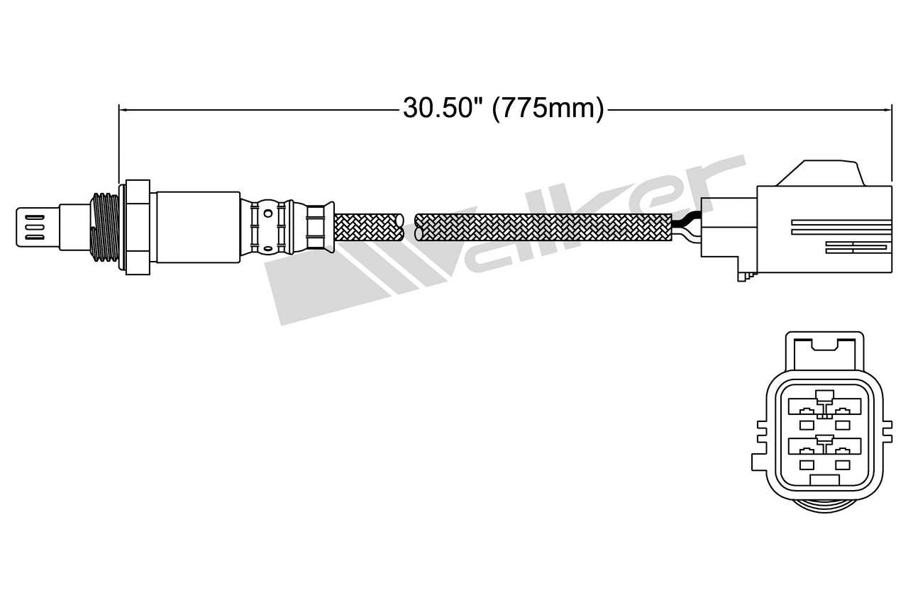 Walker Products Walker Products 250-54077 Oxygen Sensor 4-W Air Fuel Ratio 250-54077