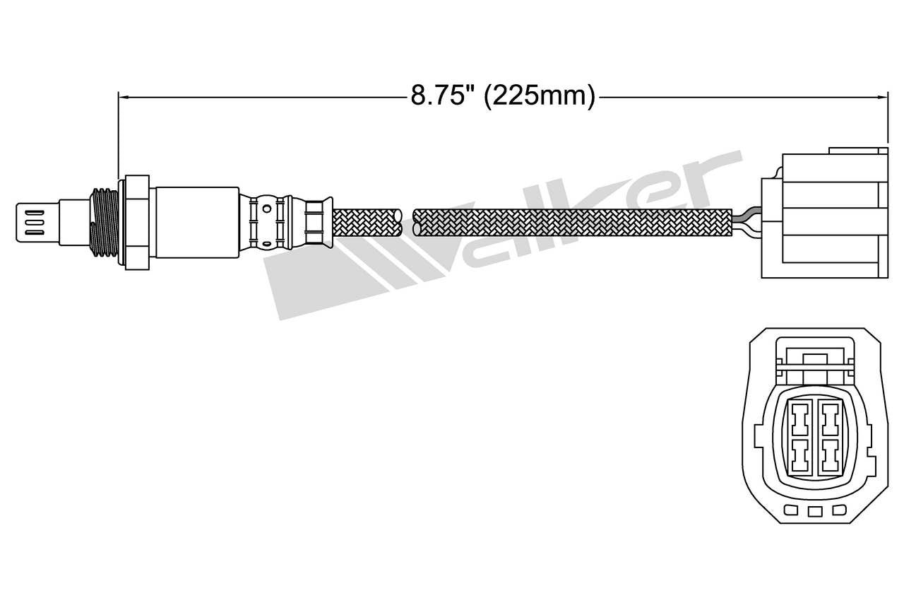 Walker Products Walker Products 250-54080 Oxygen Sensor 4-W Air Fuel Ratio 250-54080