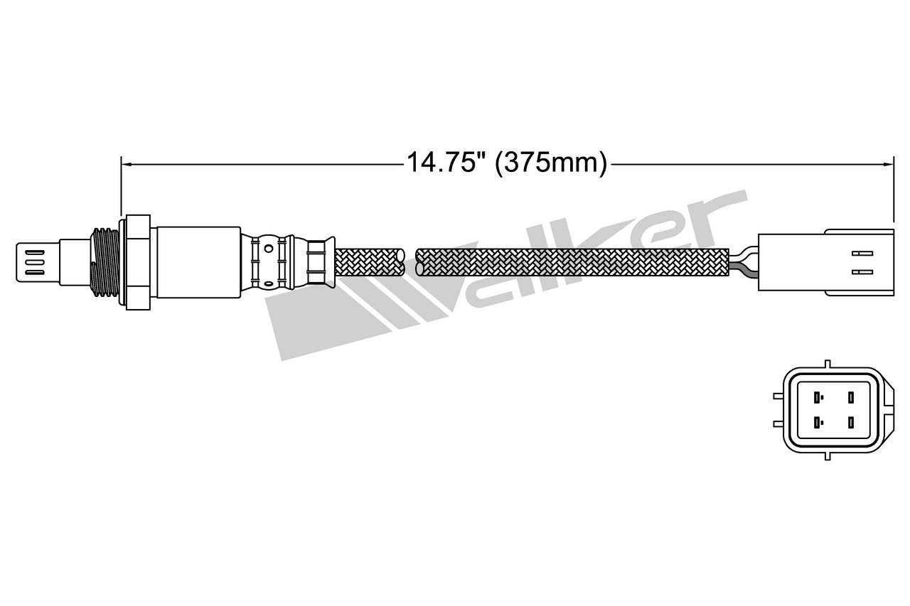 Walker Products Oxygen Sensor 250-54082