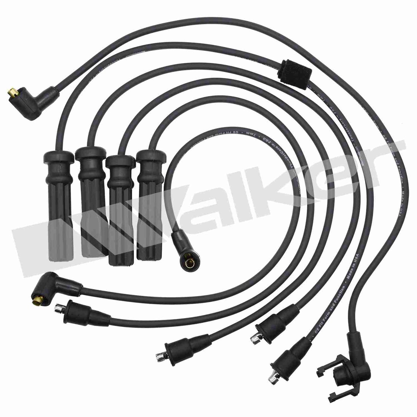 Walker Products ThunderCore PRO 924-1168 Spark Plug Wire Set 7MM 4-CYL 924-1168
