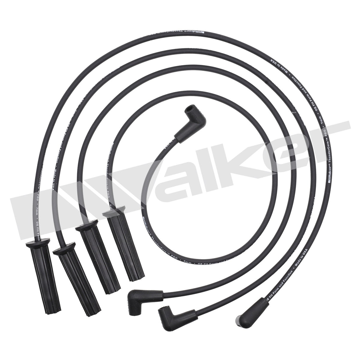 Walker Products ThunderCore PRO 924-1242 Spark Plug Wire Set 7MM 4-CYL 924-1242