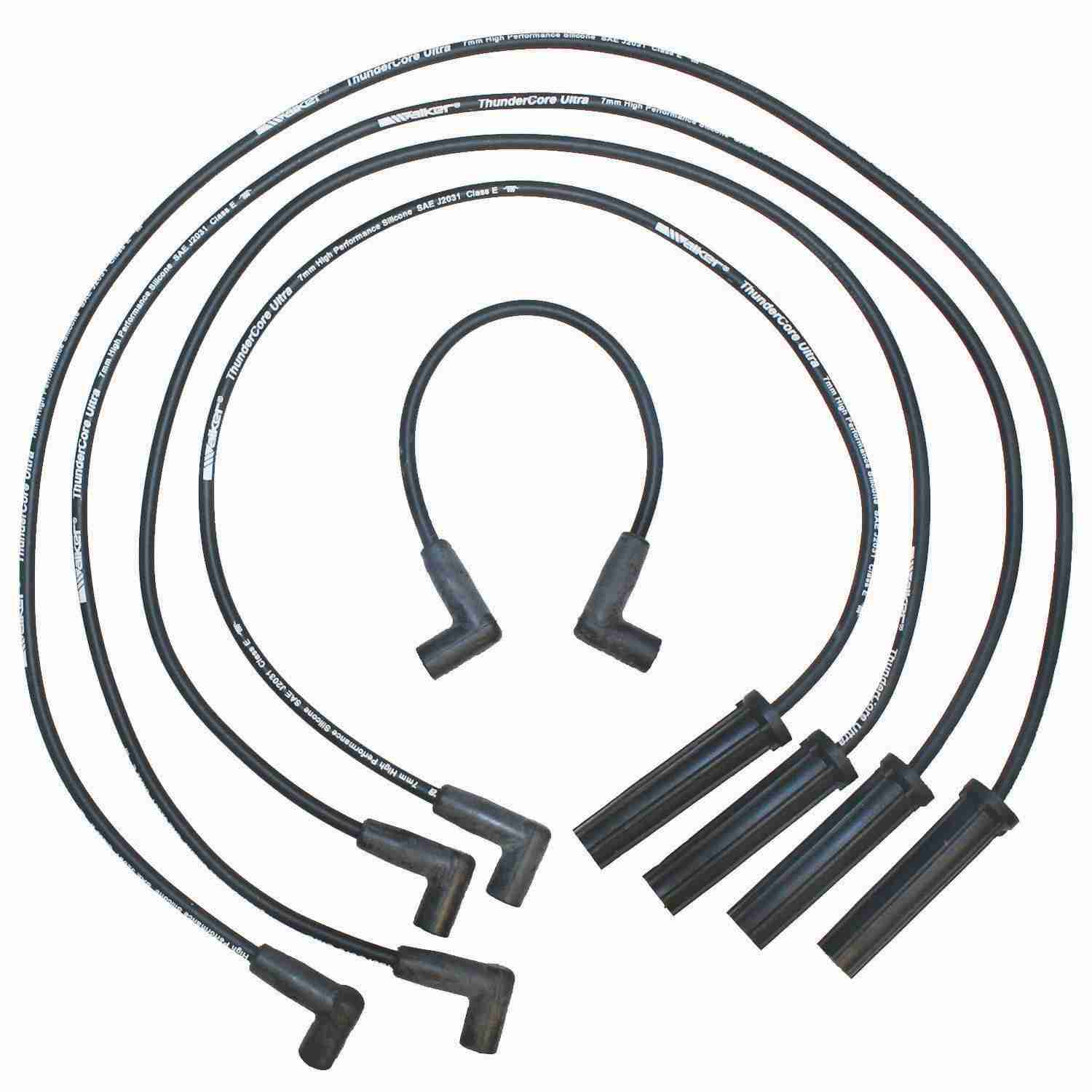 Walker Products ThunderCore PRO 924-1243 Spark Plug Wire Set 7MM 4-CYL 924-1243