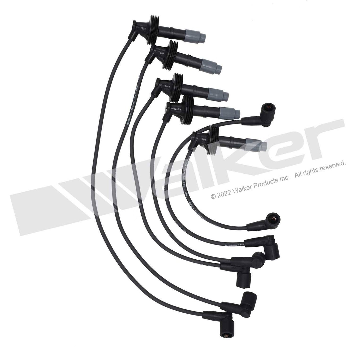 Walker Products ThunderCore PRO 924-1252 Spark Plug Wire Set 7MM 5-CYL 924-1252