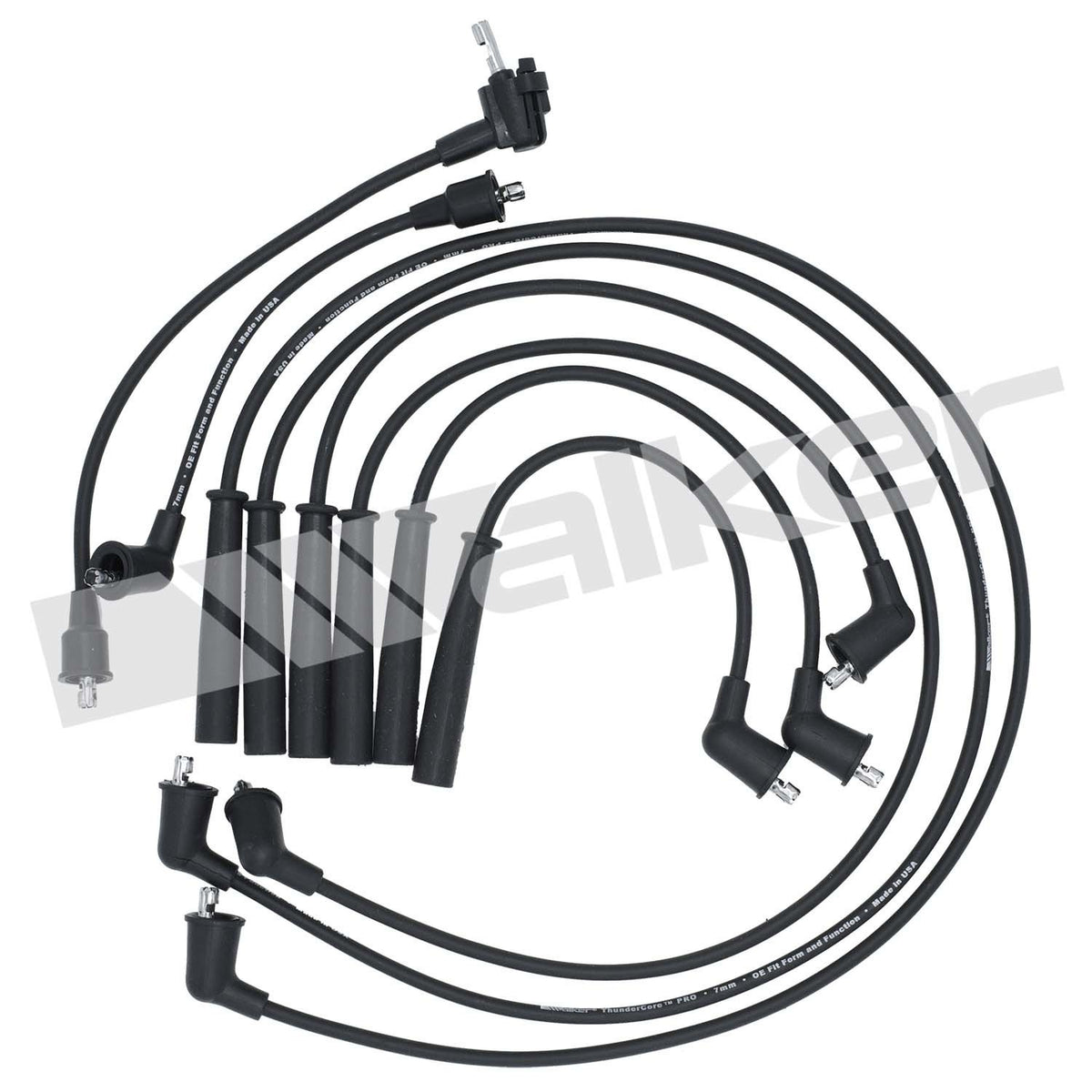 Walker Products ThunderCore PRO 924-1297 Spark Plug Wire Set 7MM 6-CYL 924-1297